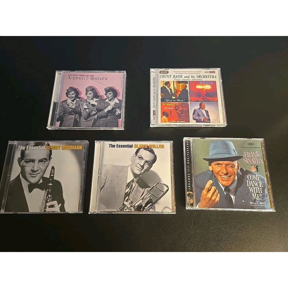 Count Basie Glenn Miller Frank Sinatra Benny Goodman Andrews Sisters CDs